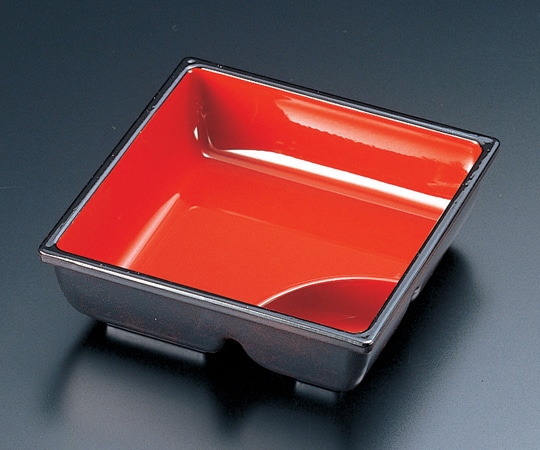 福井クラフト タレ付角鉢 内朱天黒 22020020 1個（ご注文単位1個）【直送品】