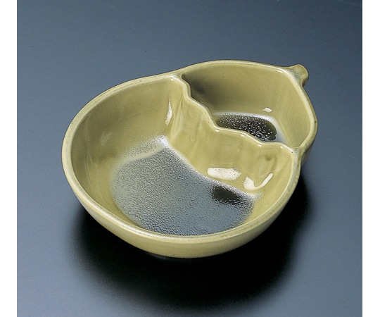 福井クラフト 仕切付ひさご 鉢 織部 22911430 1個（ご注文単位1個）【直送品】