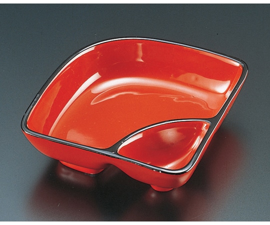 福井クラフト ABSタレ付扇鉢 朱天黒 22000590 1個（ご注文単位1個）【直送品】