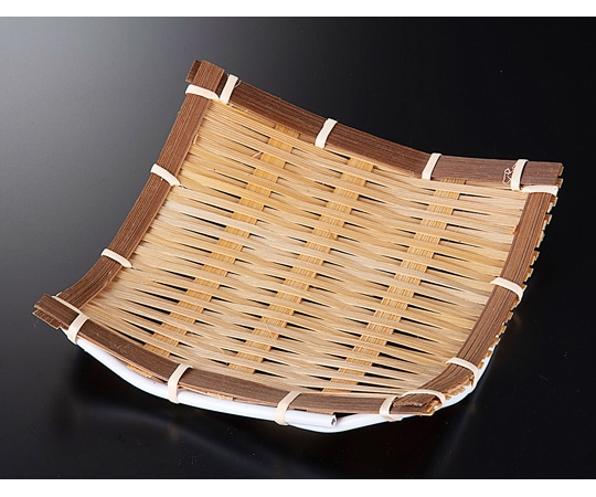 福井クラフト 竹皿四海波(105x105) 21007270 1個（ご注文単位1個）【直送品】