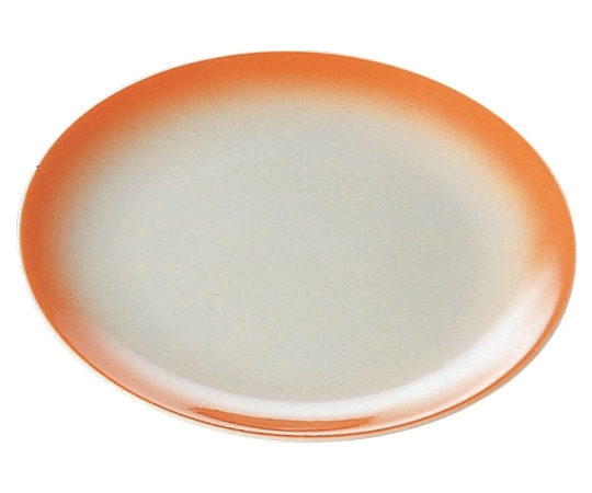 福井クラフト 5.5京篭用丸陶皿 オレンジ吹 97010020 1個（ご注文単位1個）【直送品】