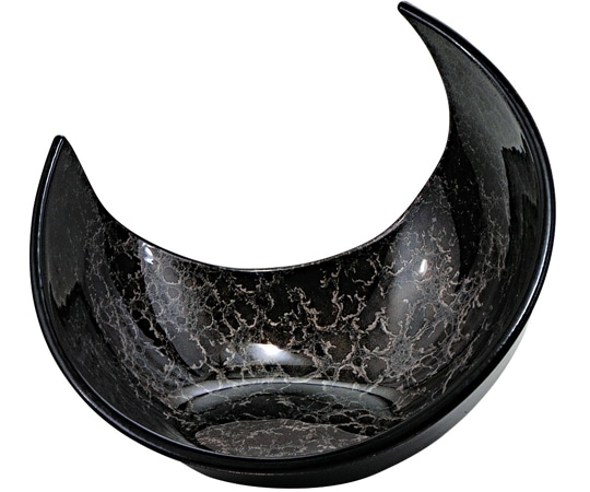 福井クラフト 三日月盛器 ブラックアクア 51018850 1個（ご注文単位1個）【直送品】