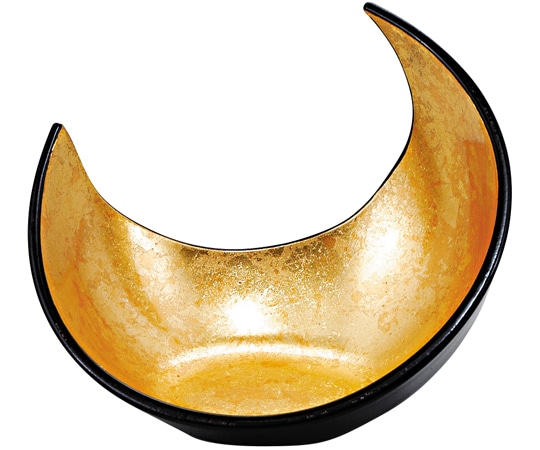 福井クラフト 三日月盛器 二色金箔 51018880 1個（ご注文単位1個）【直送品】