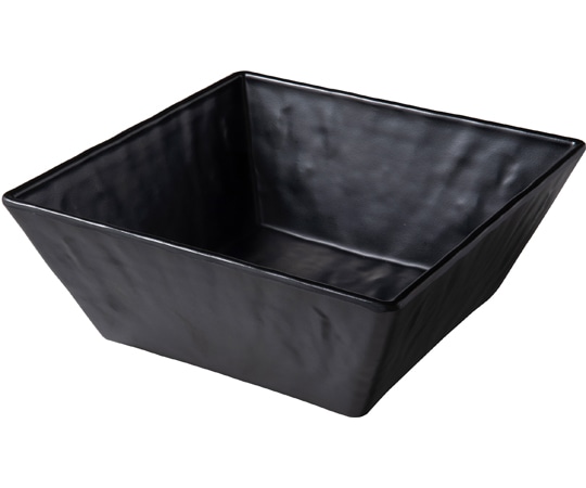 福井クラフト 24cm スクエア角鉢 黒マット 83360270 1個（ご注文単位1個）【直送品】