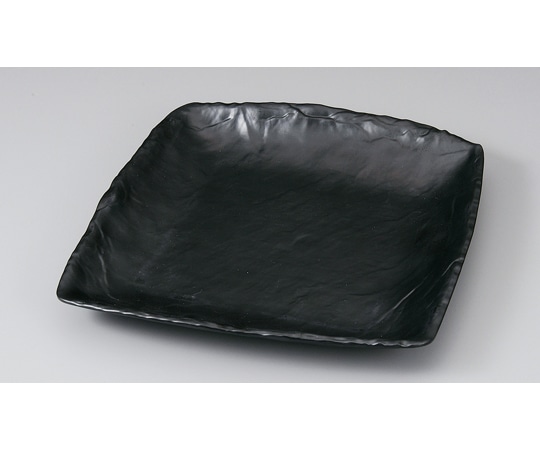 福井クラフト 295石削り変形角皿 黒マット 80521990 1個（ご注文単位1個）【直送品】