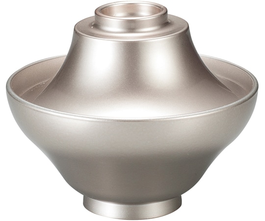 福井クラフト 福富士椀(蓋親)総銀透き 31008030 1個（ご注文単位1個）【直送品】