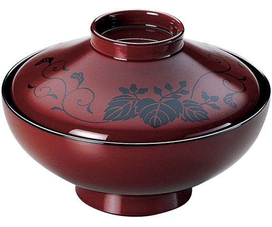 福井クラフト TM平富士吸物椀 一分溜桐唐 33600560 1個（ご注文単位1個）【直送品】