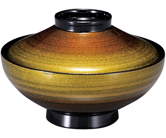 福井クラフト TM平富士吸物椀 変わり金ぼかし 31006690 1個（ご注文単位1個）【直送品】