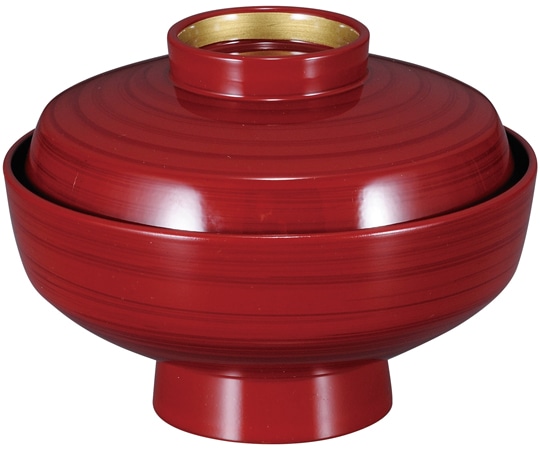 福井クラフト TM直天竜寺吸物椀 紅ライン高台内金 31006720 1個（ご注文単位1個）【直送品】