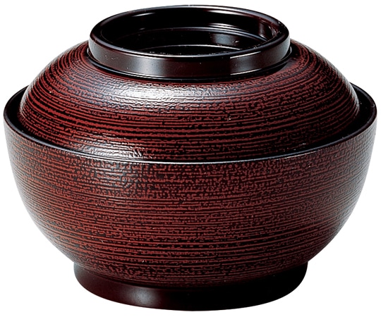 福井クラフト A4.2寸 お好み椀 溜羽ヶ目内黒 33601880 1個（ご注文単位1個）【直送品】