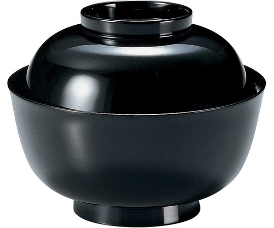 福井クラフト 四ッ椀(飯)黒(蓋親) 33100320 1個（ご注文単位1個）【直送品】