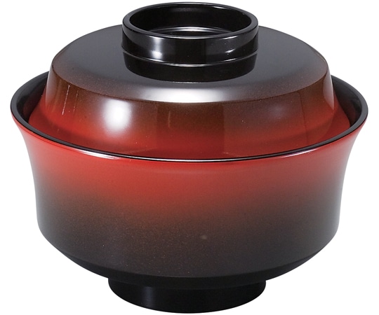 福井クラフト 耐熱新4寸 天竜寺椀 朱・黒ぼかし 内黒 33023710 1個（ご注文単位1個）【直送品】