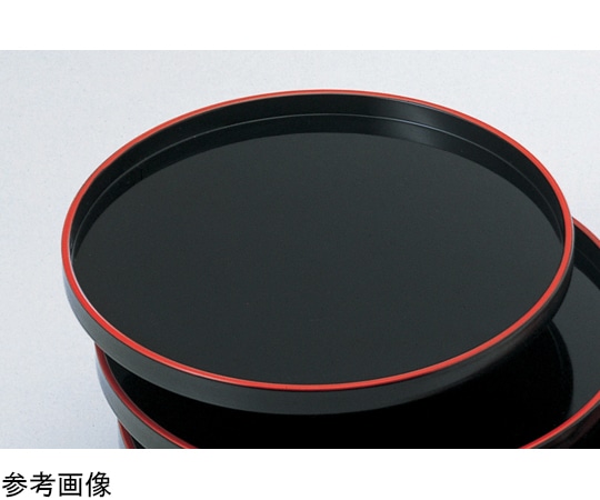 福井クラフト 尺0 丸盆 黒天朱SL 50307000 1個（ご注文単位1個）【直送品】