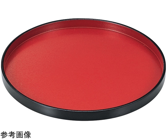 福井クラフト 尺1 丸盆 朱天黒SLC 15210490 1個（ご注文単位1個）【直送品】