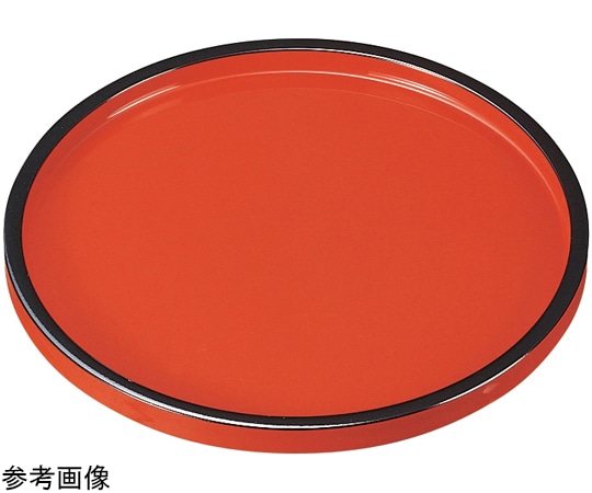 福井クラフト 7寸 DX丸盆 オール朱天黒 15214310 1個（ご注文単位1個）【直送品】