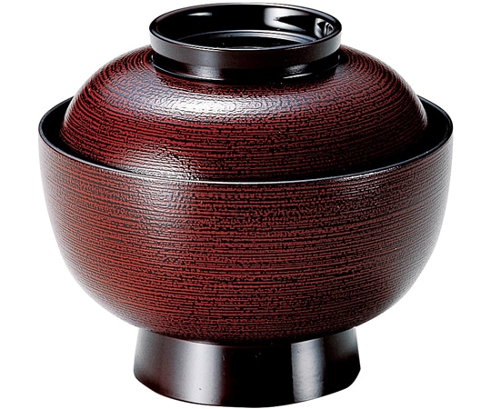 福井クラフト 耐熱4.5寸 雑煮椀 溜羽ヶ目 内黒 32010770 1個（ご注文単位1個）【直送品】