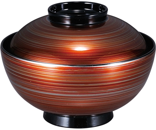 福井クラフト 耐熱4.5寸 仙才雑煮椀 黄金ライン 内黒 31006810 1個（ご注文単位1個）【直送品】