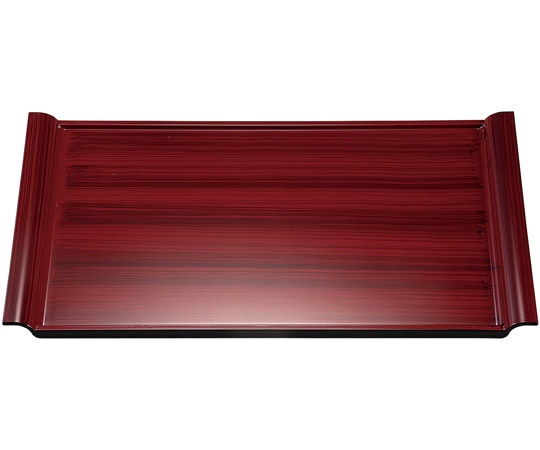 福井クラフト 尺1 細長エアートレー 朱刷毛目塗 15006790 1個（ご注文単位1個）【直送品】