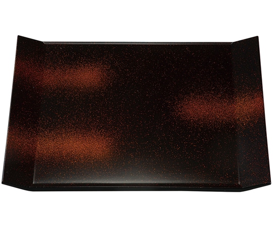 福井クラフト 9寸 折皿 新雲裏黒塗 55007630 1個（ご注文単位1個）【直送品】