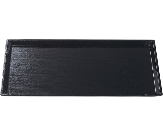 福井クラフト 尺1 細長清流木目盆 黒SL 15812070 1個（ご注文単位1個）【直送品】