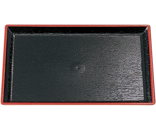 福井クラフト 領収盆 黒天朱(S盆) 15214810 1個（ご注文単位1個）【直送品】