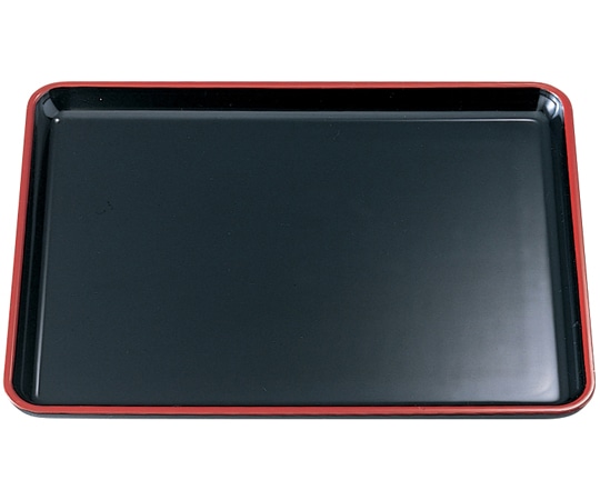 福井クラフト 9寸 長手ぜんざい盆 黒天朱 15105610 1個（ご注文単位1個）【直送品】