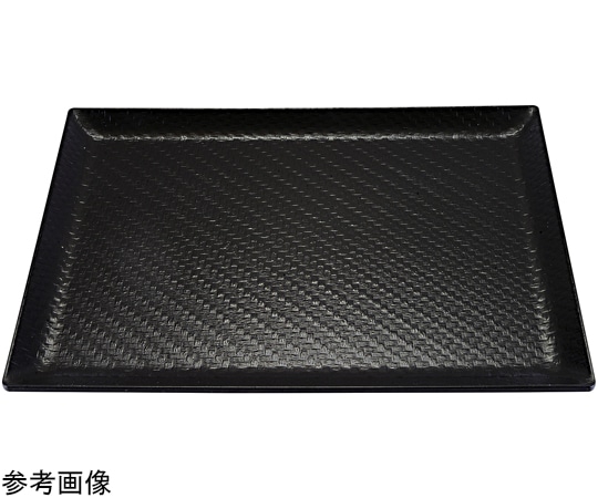 福井クラフト 尺5 利休アジロ盆 黒SL渕黒塗 15066450 1個（ご注文単位1個）【直送品】