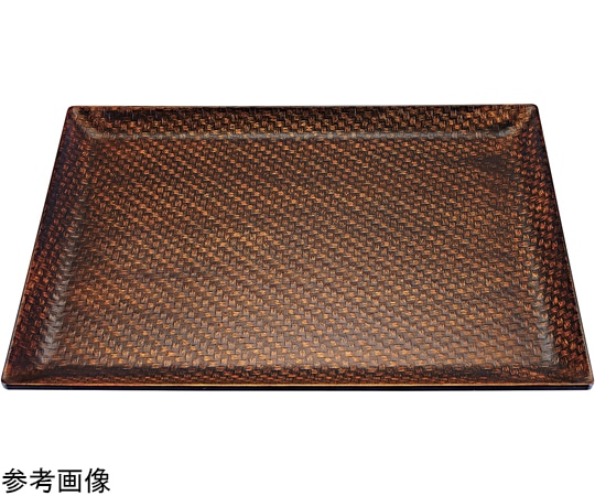 福井クラフト 尺3 利休アジロ盆 栃塗SL渕黒塗 15066460 1個（ご注文単位1個）【直送品】