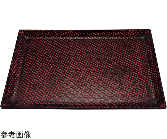 福井クラフト 尺3 利休アジロ盆 曙SL渕黒塗 15066490 1個（ご注文単位1個）【直送品】