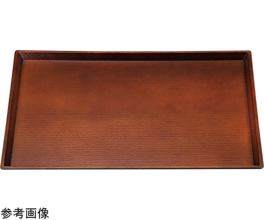 福井クラフト 尺4 清流長手木目盆 ブラウン弱SL 11008820 1個（ご注文単位1個）【直送品】