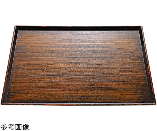 福井クラフト 尺2 清流長手木目盆 栃塗SL 15820150 1個（ご注文単位1個）【直送品】