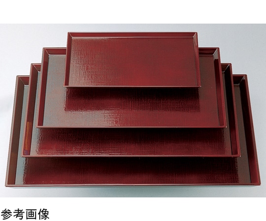 福井クラフト 尺1 .5長角布目盆 溜 15236800 1個（ご注文単位1個）【直送品】