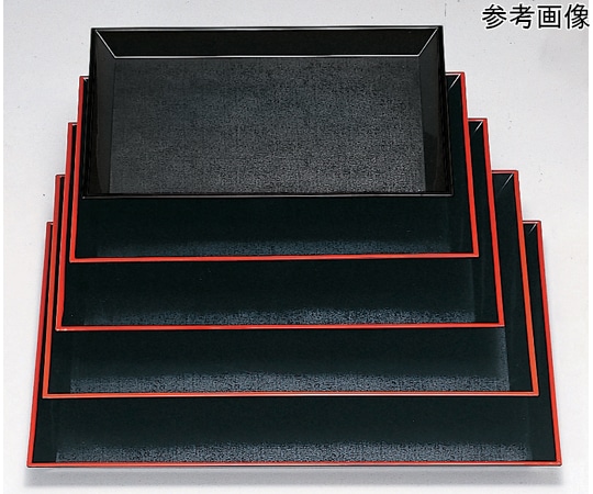 福井クラフト 尺2 羽反布目盆 黒SL 11009385 1個（ご注文単位1個）【直送品】