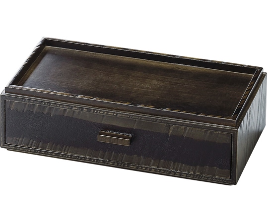 福井クラフト 木製奥広荒彫カスター&箸箱 よもぎ 85914840 1個（ご注文単位1個）【直送品】