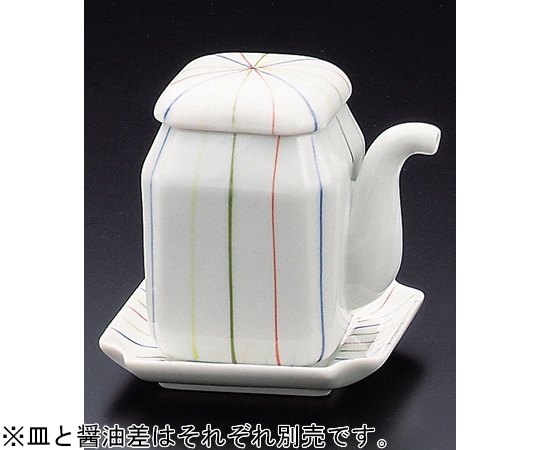 福井クラフト 陶)角醤油差三色十草 80501700 1個（ご注文単位1個）【直送品】