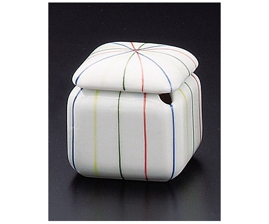 福井クラフト 陶)七味入れ三色十草 80501720 1個（ご注文単位1個）【直送品】