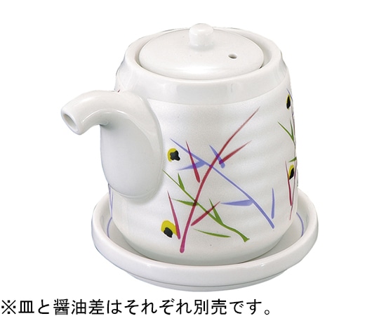 福井クラフト 陶)丸醤油差(大)銀彩若草 51272600 1個（ご注文単位1個）【直送品】
