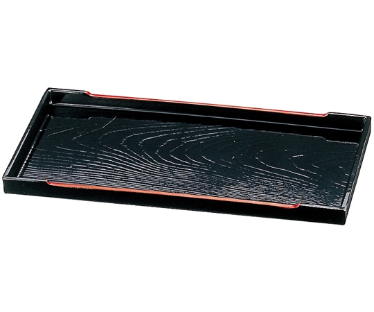 福井クラフト 切立木目カスター盆 黒天朱 82121110 1個（ご注文単位1個）【直送品】