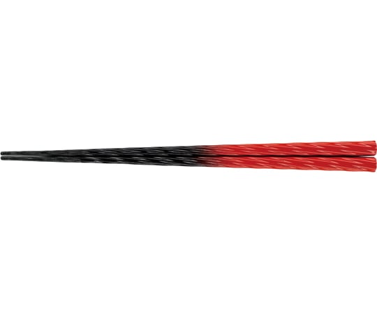 福井クラフト 抗)235錦織箸 朱黒ぼかし先乾漆塗 60003590 1個（ご注文単位1個）【直送品】