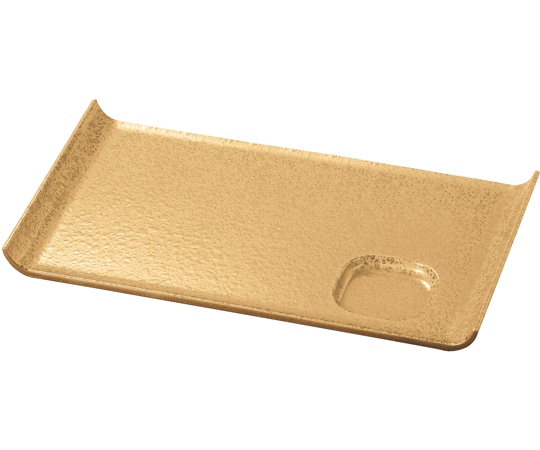 福井クラフト 92タレ平安盛皿 タタキ金/裏黒塗 54301050 1個（ご注文単位1個）【直送品】