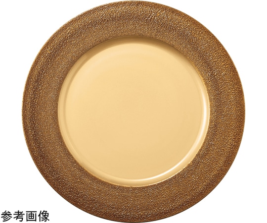 福井クラフト TA27cm 丸プレート 絞り墨入れ金/裏黒塗 54301530 1個（ご注文単位1個）【直送品】