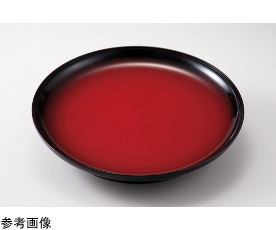 福井クラフト 尺1 冠皿 朱黒ぼかしSH塗 55203510 1個（ご注文単位1個）【直送品】
