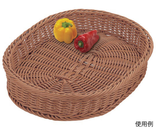 トーダイ 小判型 フードバスケット 60型 ブラウンVBR-941-BR 625517 1個（ご注文単位1個）【直送品】