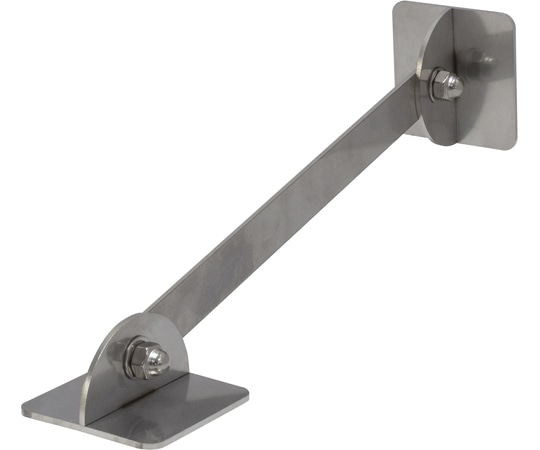 ティーエフサービス ステンレス製 転倒防止可動式金具 小 (正方形タイプ) 床壁兼用 50×50mm ジョイントプレート200mm IYS-5050-200 1個(ご注文単位1個)【直送品】