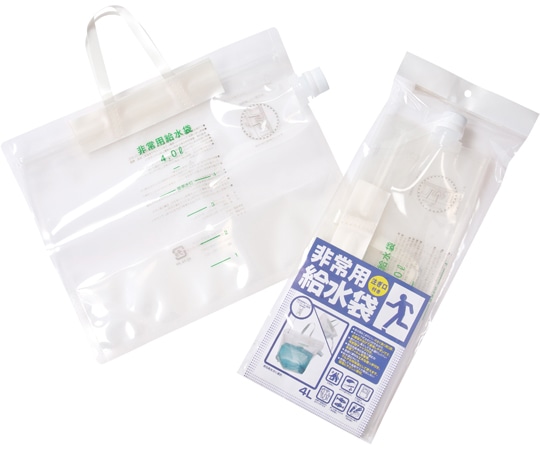 総合サービス 非常用給水袋 スパウト(注ぎ口)付 100セット入 WT-552 1ケース(ご注文単位1ケース)【直送品】