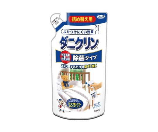 UYEKI(ウエキ) ダニクリン 除菌タイプ 230mL (詰め替え用) 24個入  1ケース(ご注文単位1ケース)【直送品】