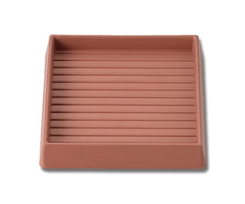 光 エッジ付防振ゴムバラ 茶 内径73mm角 BEG-9-724 1個（ご注文単位1個）【直送品】