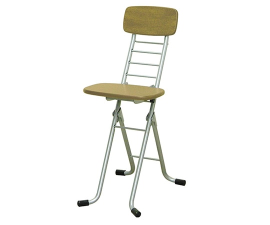 ルネセイコウ 折りたたみチェア リリィチェアM ナチュラル/シルバー CSMF-320A(NA) 1脚(ご注文単位1脚)【直送品】