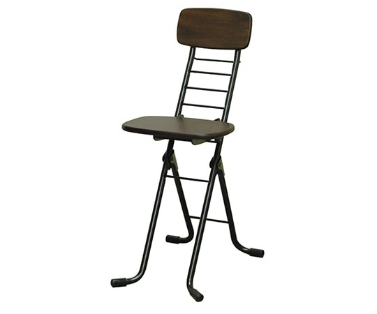 ルネセイコウ 折りたたみチェア リリィチェアM ダークブラウン/ブラック CSMF-320(DBR) 1脚(ご注文単位1脚)【直送品】