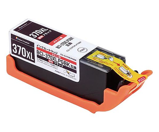 カラークリエーション 互換インク BCI-370XLPGBK ブラック CC-C370XLBLK 1個(ご注文単位1個)【直送品】